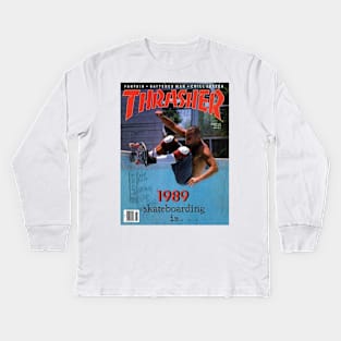 80s skate streetwear Kids Long Sleeve T-Shirt
